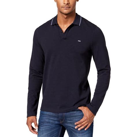 michael kors men's long-sleeve greenwich polo shirt|Michael Kors Men's Greenwich Polo Shirt .